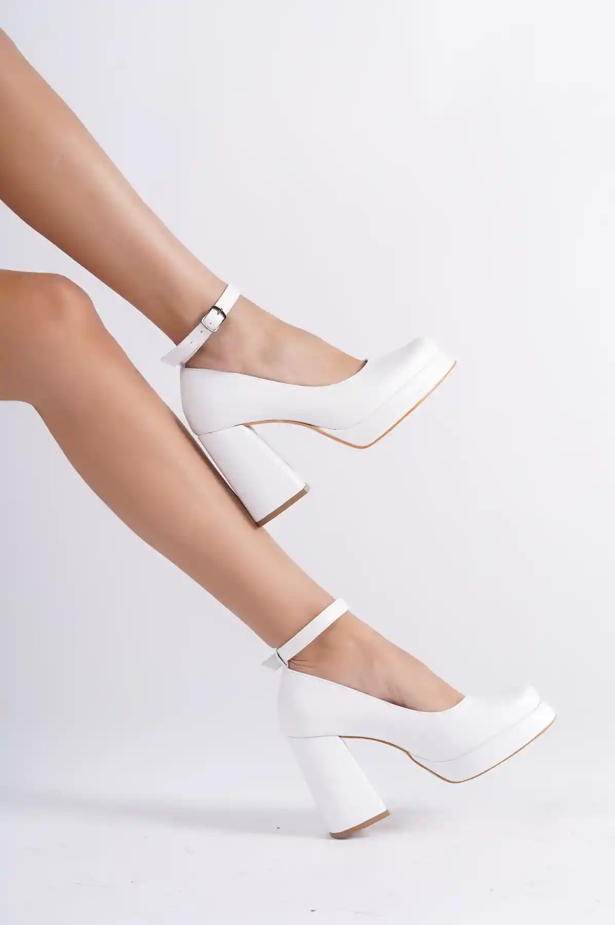 White Skin1 Women Platform High Heels
