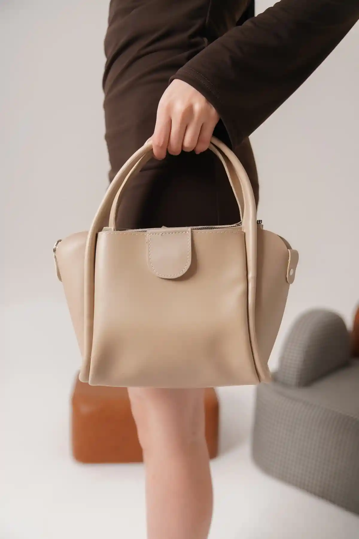 Vizon Kadın Cilt El ve Omuz Çantası