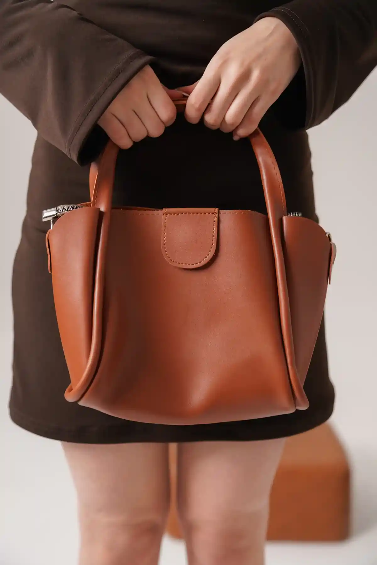 Taba Kadın Cilt El ve Omuz Çantası