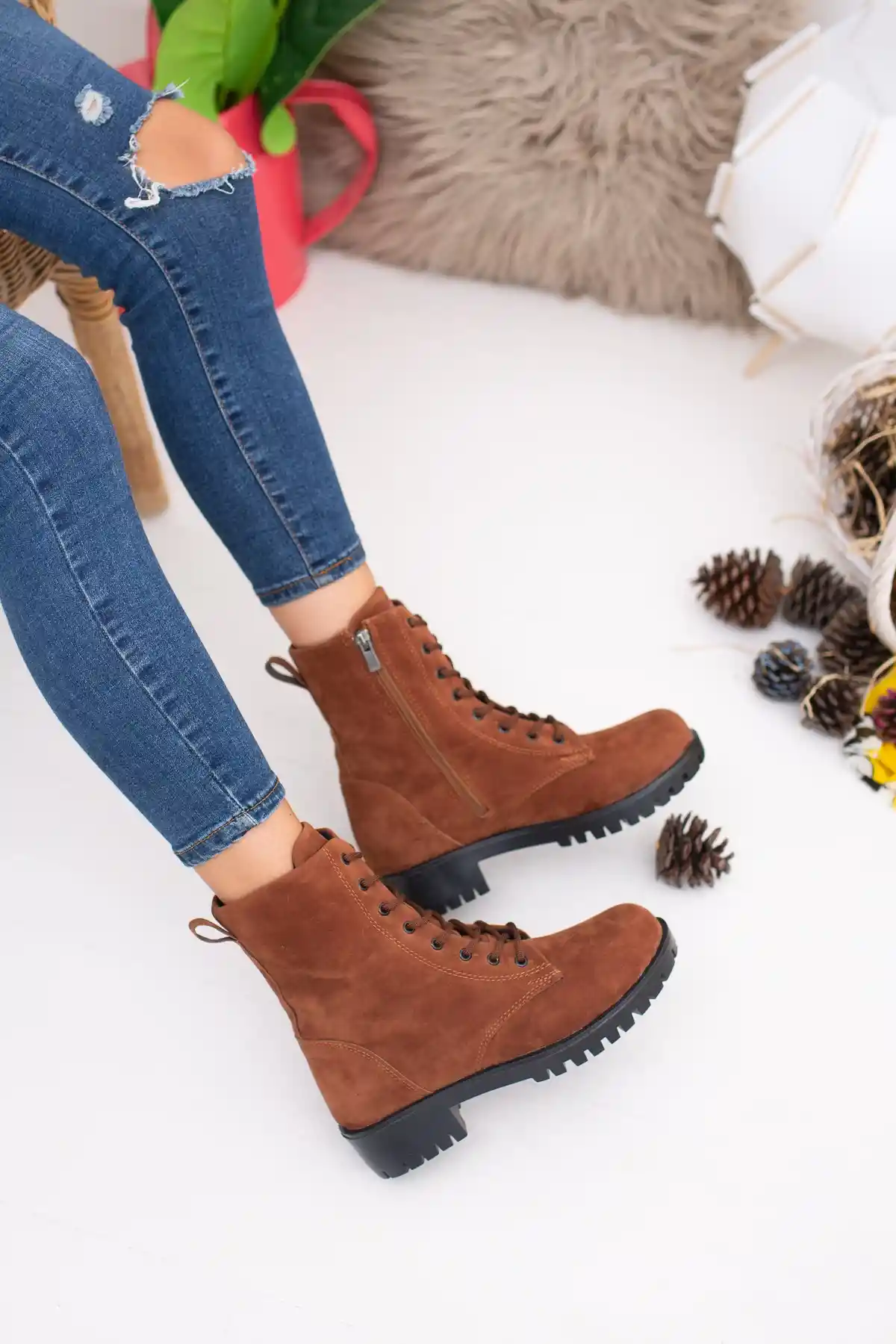 Taba Süet Kadın Bot