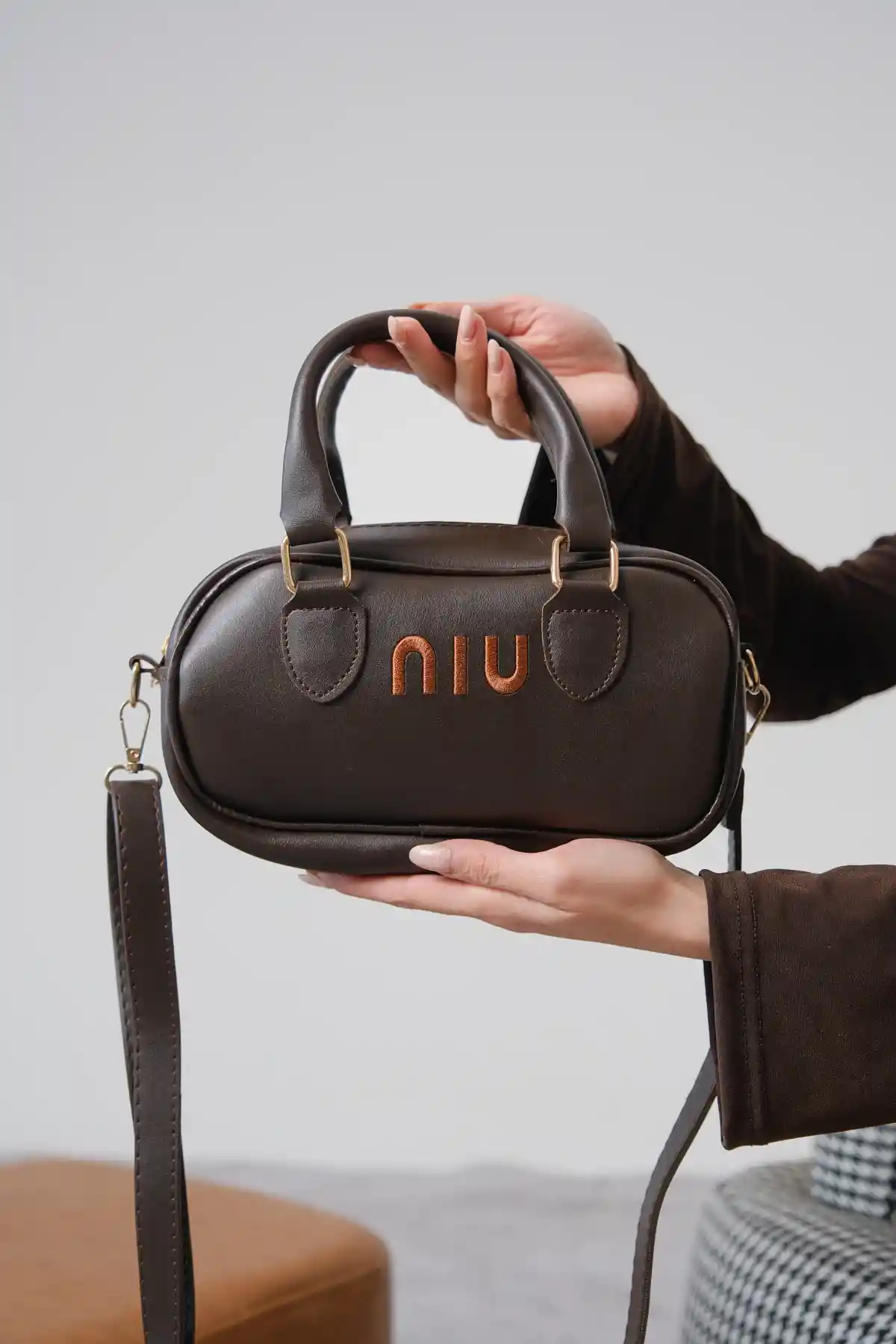 Kahve Cilt Baget Çanta