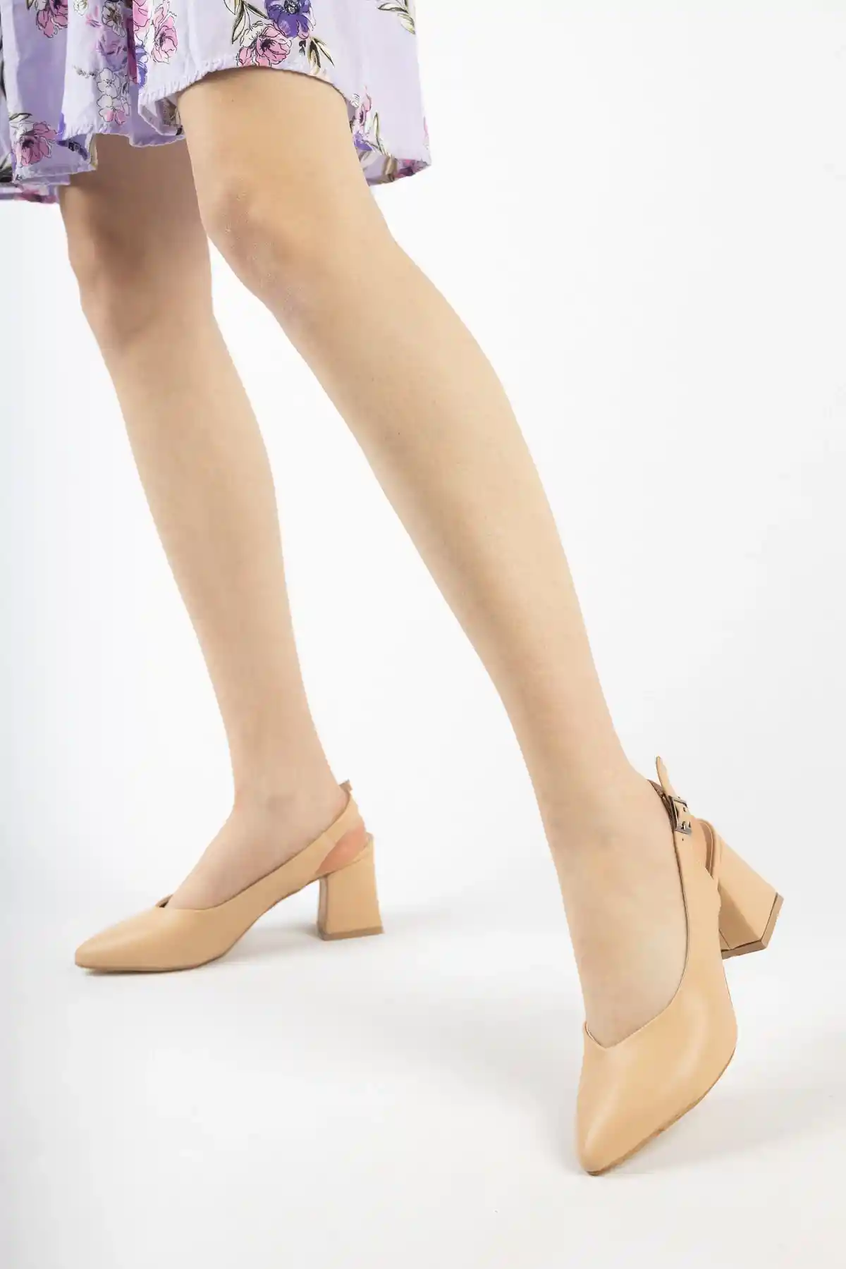 Nut Skin Woman Classic Heels Shoes