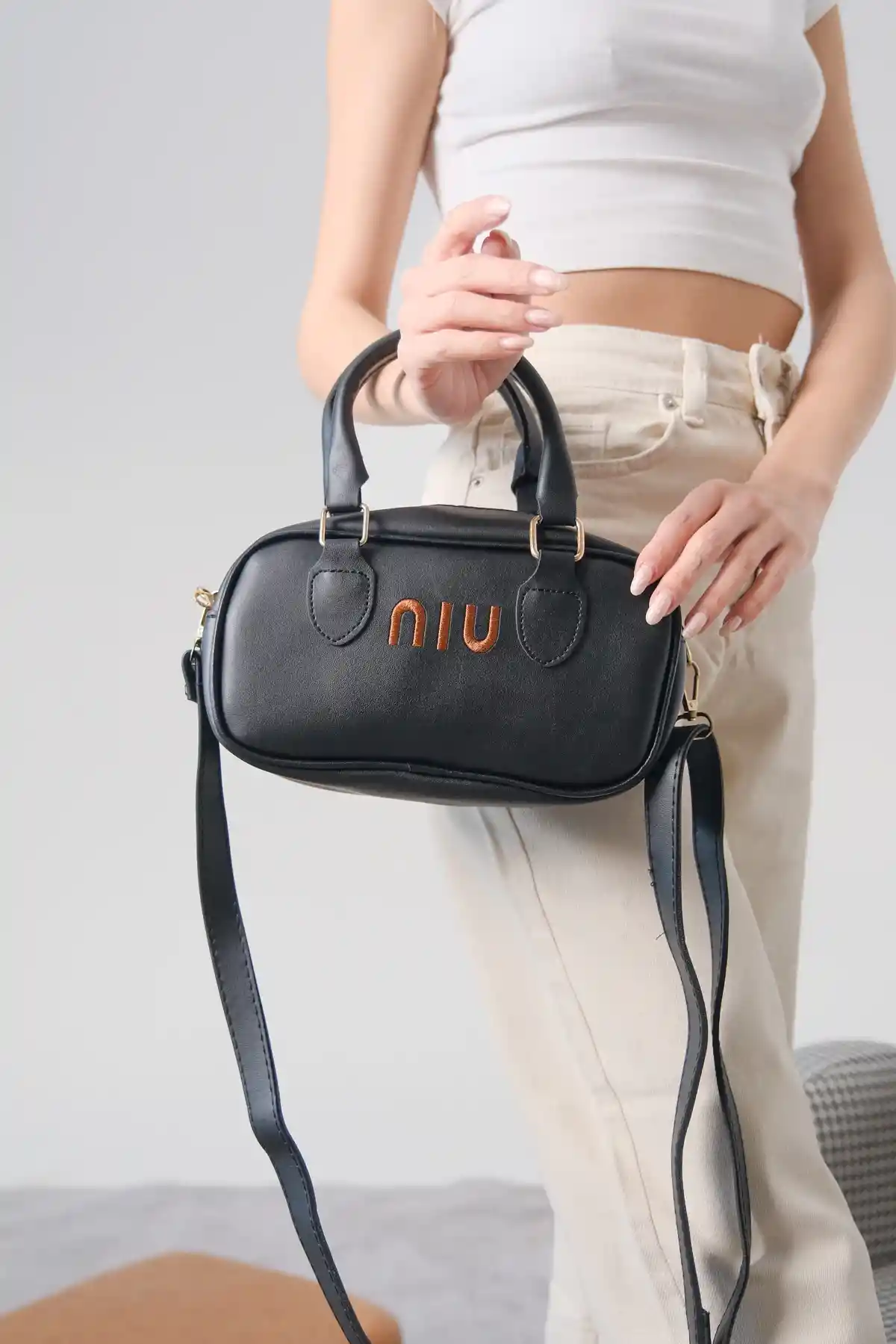 Siyah Cilt Baget Çanta