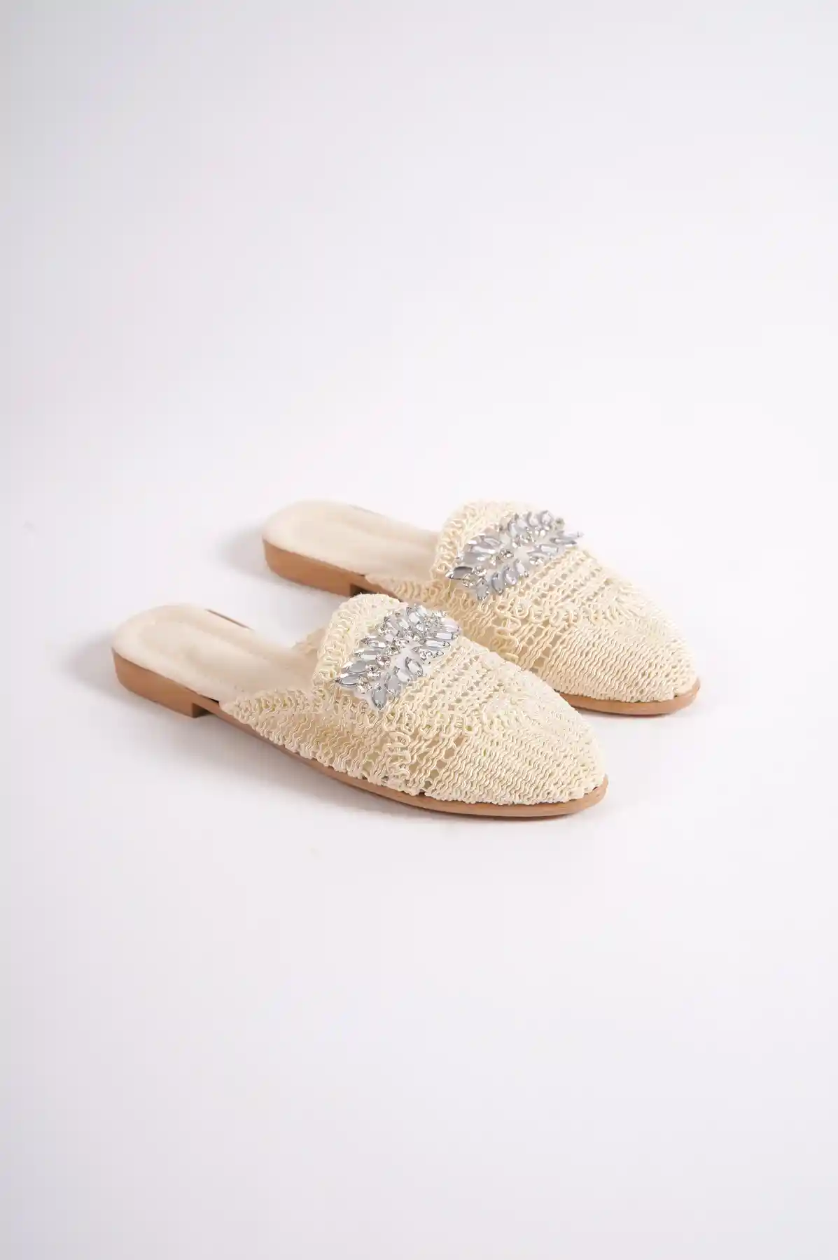 ten Kadın Taşlı Terlik