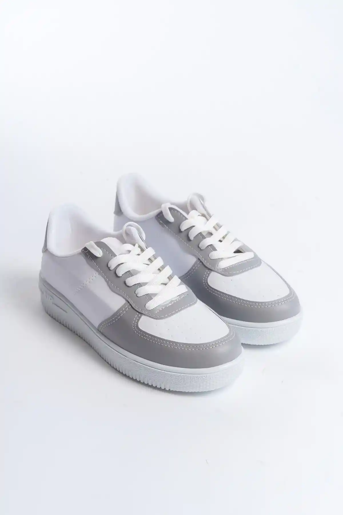 Beyaz-Gri Kadın Sneaker