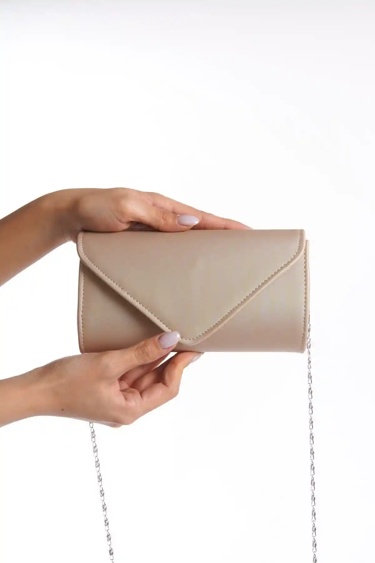 Ten Saten Abiye Çanta Portföy Çanta Clutc Çanta