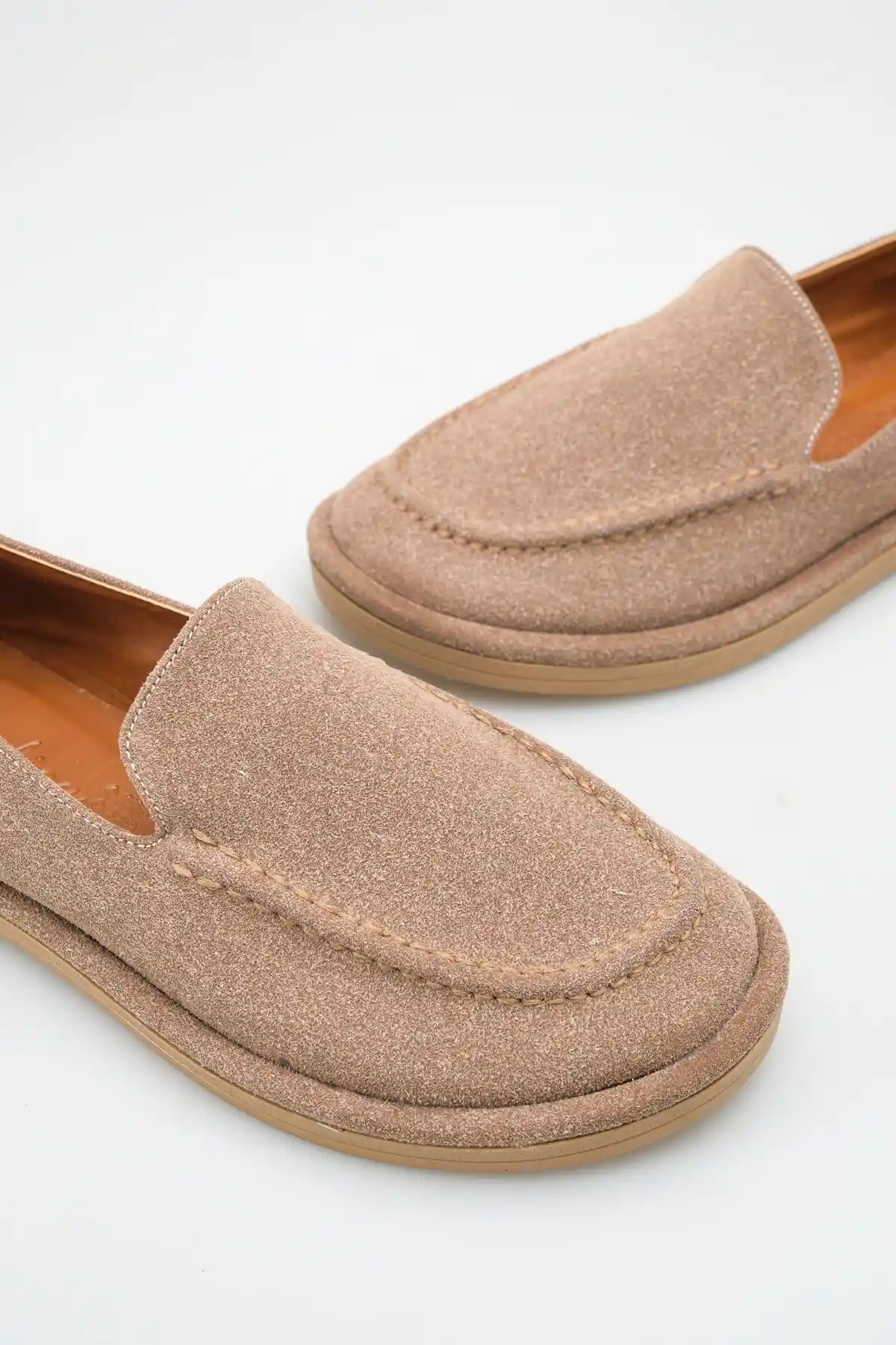 Ten Süet Kadın Loafer Ayakkabı
