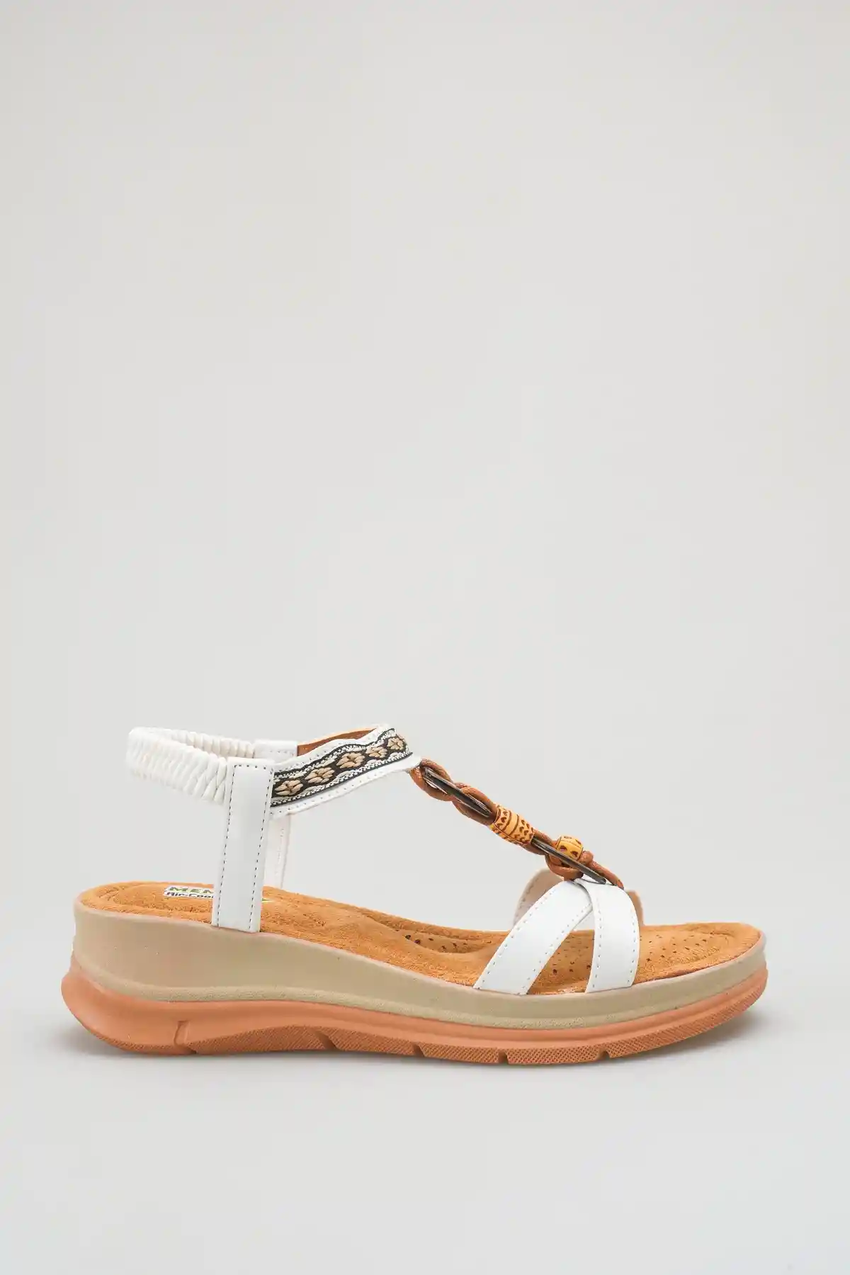 Beyaz Cilt Kadın Sandalet Ayakkabı