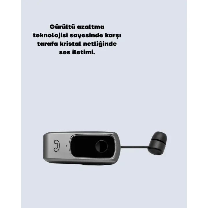 10 Saat Konuşma Süreli Klipsli Bluetooth Kulaklık