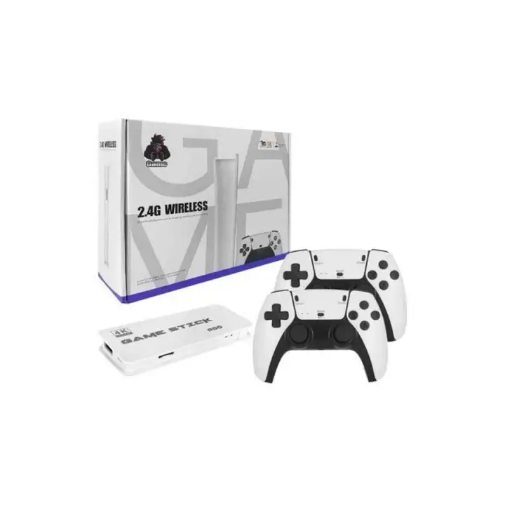 3D 4K 2000 Oyunlu Game Stick Oyun Konsolu Çift Konsol