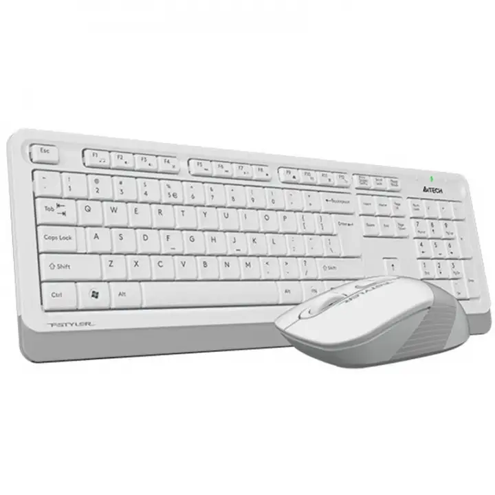 A4 TECH FG1010 BEYAZ Q MM 2.4G KABLOSUZ KLAVYE MOUSE SET