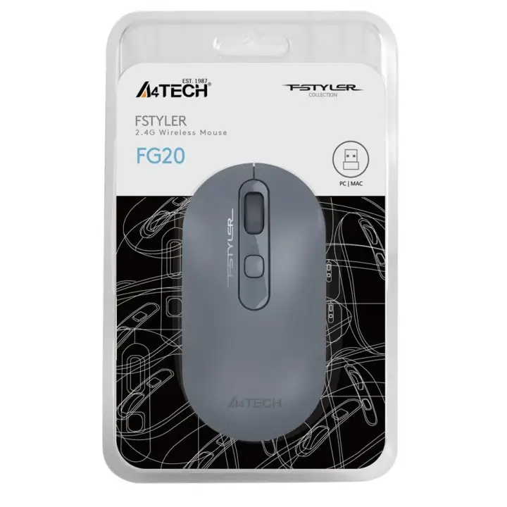 A4 Tech Fg20 Mavi Nano Kablosuz Optik 2000 Dpi Mouse