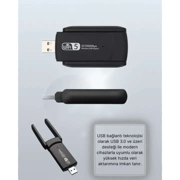 AC1200 USB WiFi Adaptör