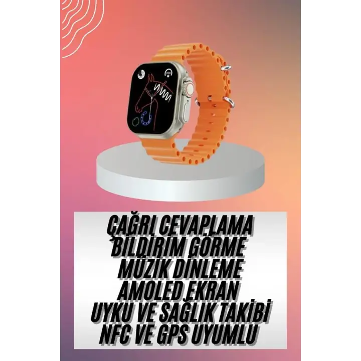 Akıllı Saat Ultra Android &amp; İOS Uyumlu Arama Bildirim Özellikli