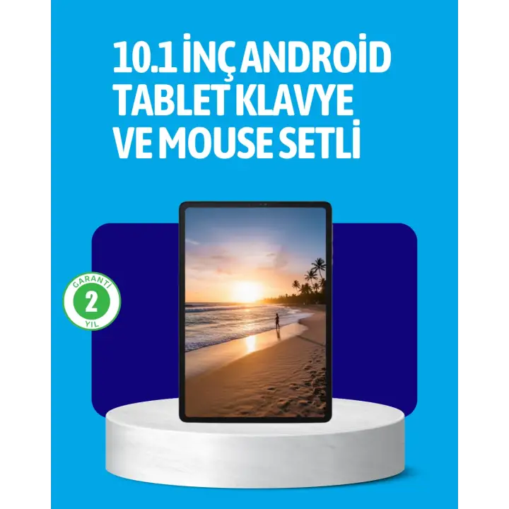 Android 15 Tablet Klavyeli Mouse’lu Profesyonel Set