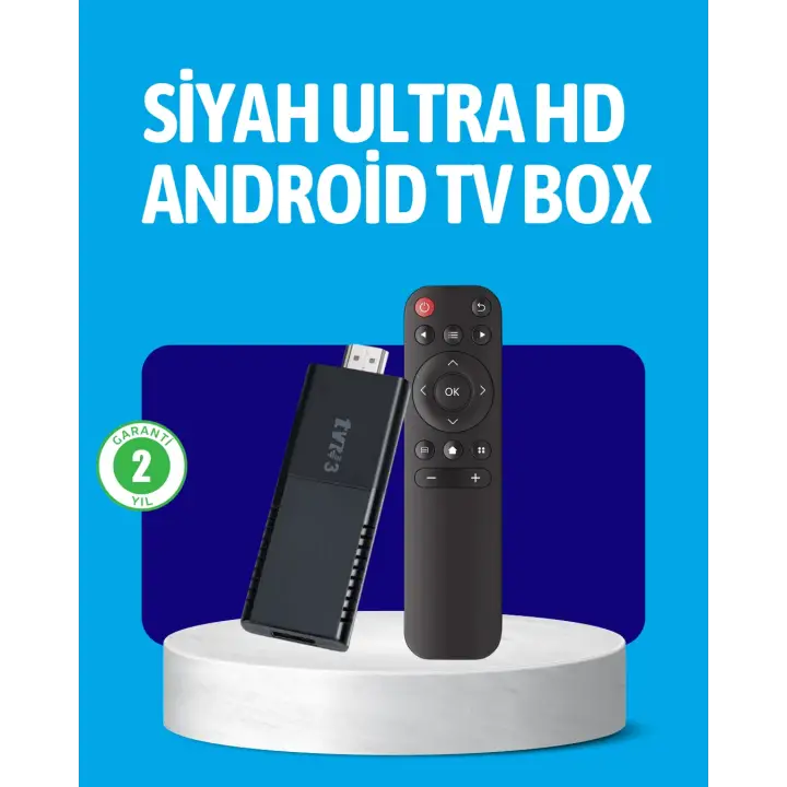 Android TV Stick 2GB RAM 16GB Depolama Kapasiteli