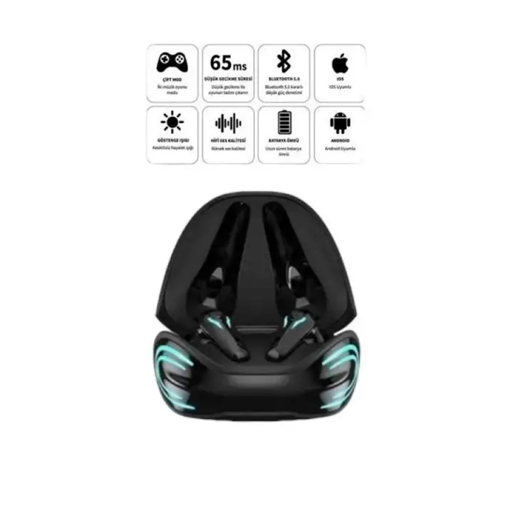 Android ve İOS Uyumlu Bluetooth Kulaklık Gaming Kulaklık Mini
