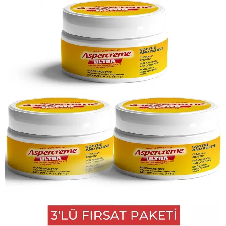 ASPERCREME ULTRA MASAJ KREMİ  3 ADET
