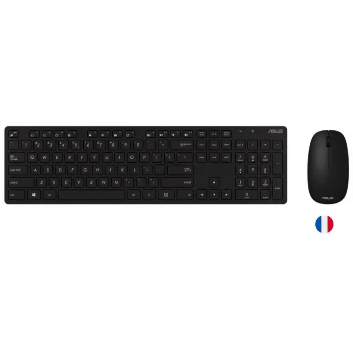 Asus W5000 Almanca Kablsouz Klavye-Mouse Set Siyah (W5000-Ger-Syh)
