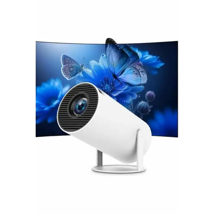 Ayaklı Projeksiyon Taşınabilir Mini Projektör Sinema Projektörü Android