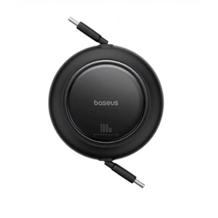 Baseus P10364500113-00 Free2 Pull Mini Kablolu USB-C 100W Şarj Kablosu Siyah