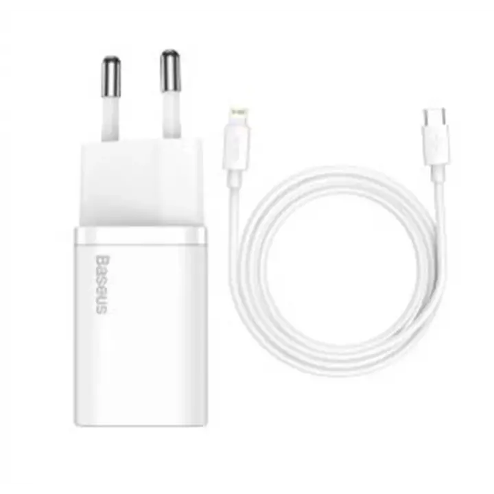 Baseus TZCCSUP-B02 20W C+C Beyaz Şarj Aleti