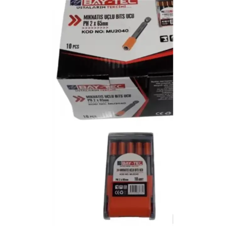 Bay-Tec Mıknatıs Uçlu Bits Ucu PH2X65 mm Mu2040