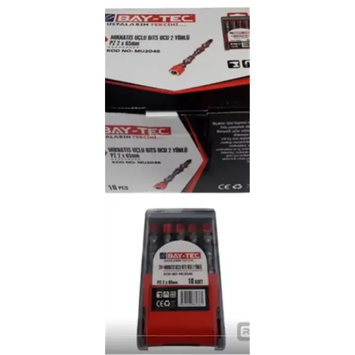 Bay-Tec Mıknatıs Uçlu Bits Ucu PZ2X65 mm Mu2046
