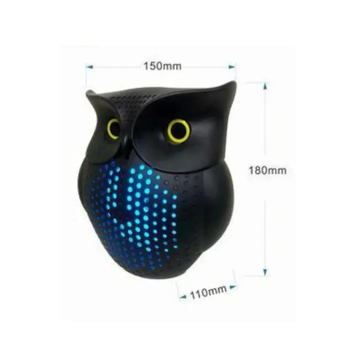 Baykuş Görünümlü Işıklı Bluetooth Speaker Bluetooth Hoparlör