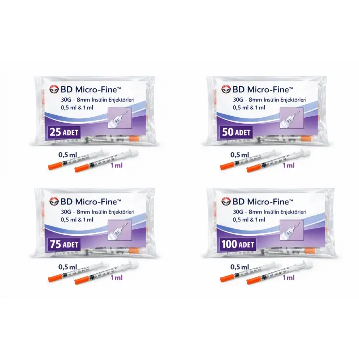 BD Micro Fine 30G 8mm İnsülin Enjektörü