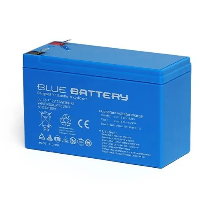BLUEBATTERY 12V 7AH Kuru Tip Bakımsız Akü