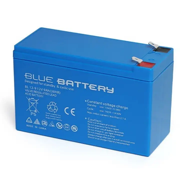 BLUEBATTERY 12V 9AH Kuru Tip Bakımsız Akü