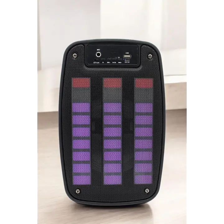 Bluetooth Hoparlör Mikrofonlu Speaker Taşınabilir Şarjlı