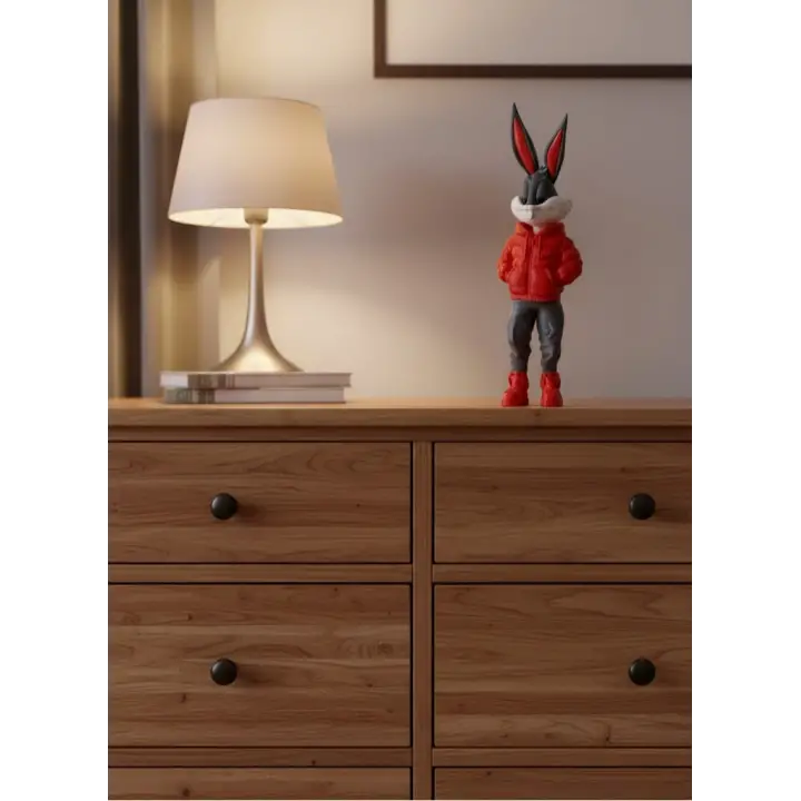 Bugs Bunny Dekoratif Figür 10×34 cm Modern Tasarım