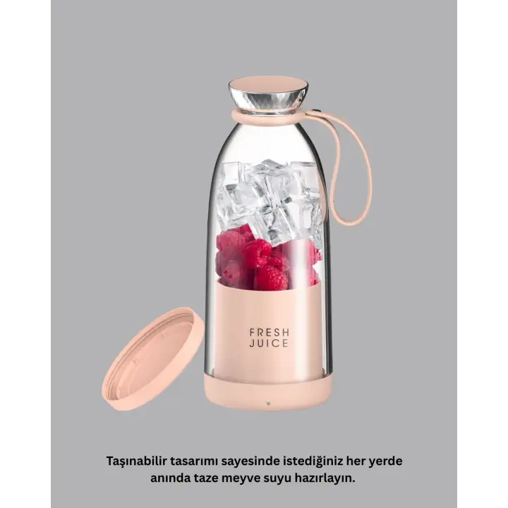 Çevre Dostu Cam Gövdeli Kablosuz Smoothie Blender