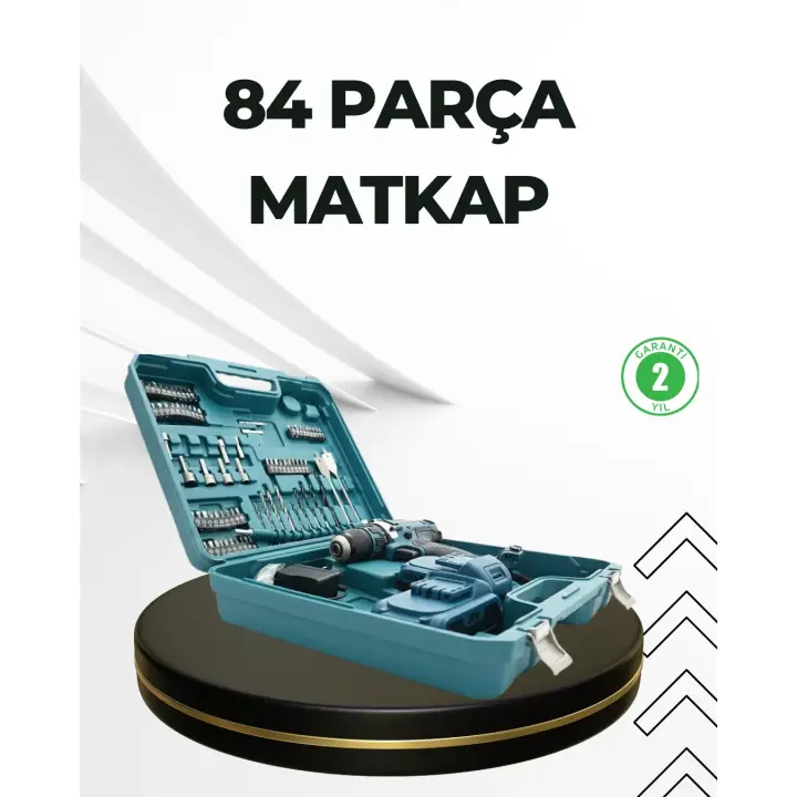 Çift Bataryalı Şarjlı Matkap Uç Seti Ev ve Usta Kullanımı