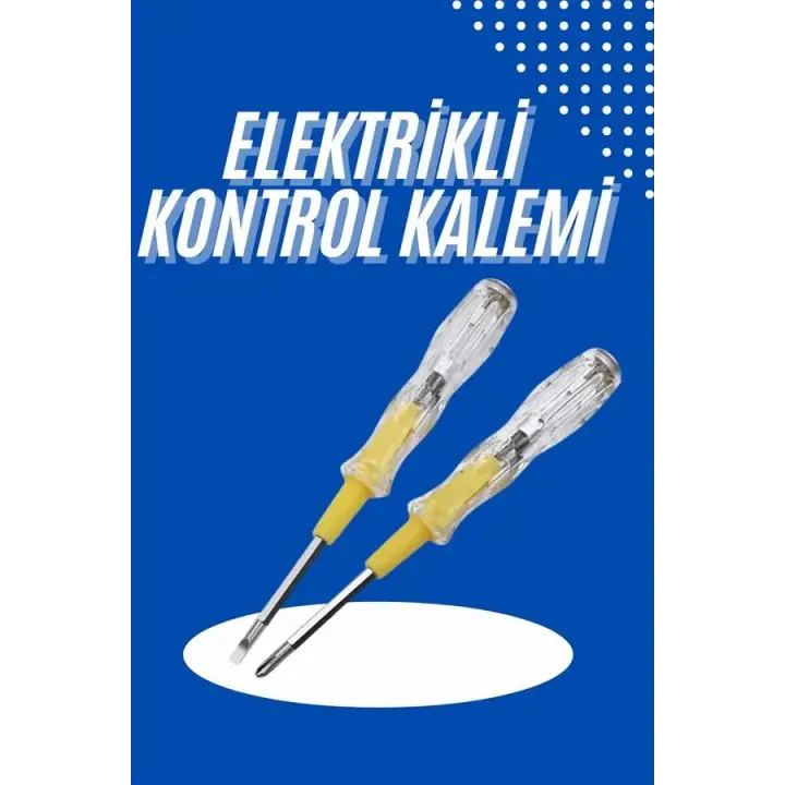 Çift Uçlu Kontrol Kalemi Elektrik Test Kalemi Şeffaf