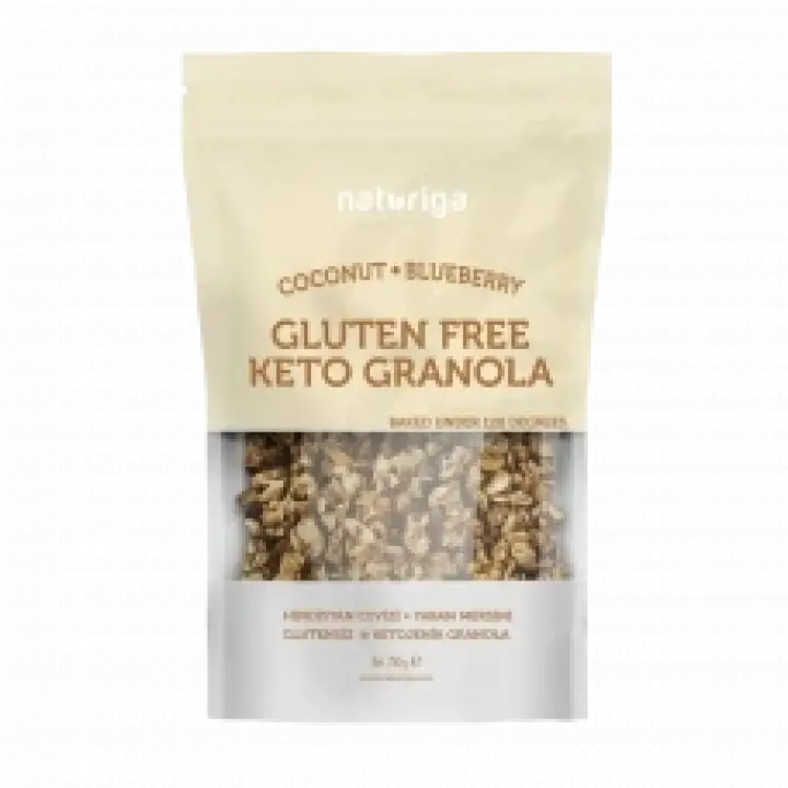 Coconut &amp; Blueberry Keto Granola 250 gr
