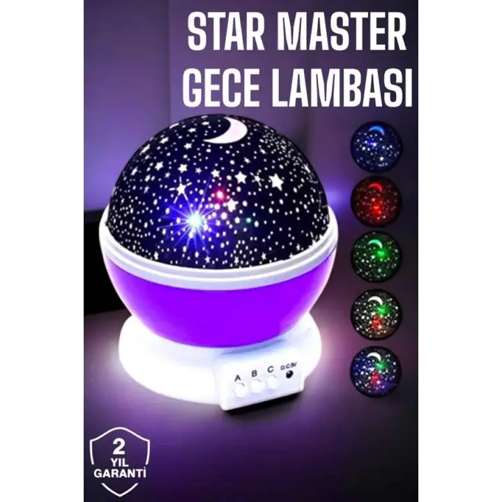 Çocuklara Özel Yıldızlı Gece Lambası