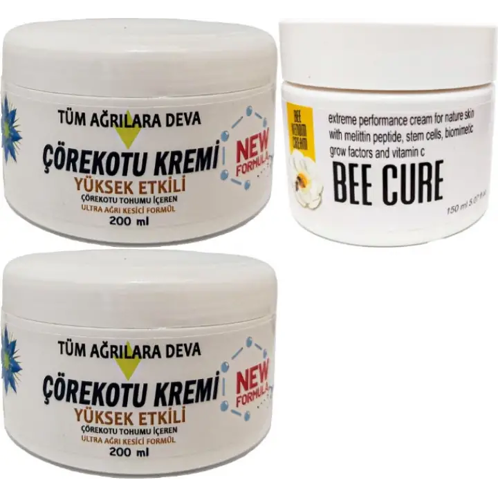 ÇÖREKOTU ÇÖREK OTU KREMİ WHİTE BOX 2 ADET 200 ML + BEECURE KREM 150 ML / KREM SETİ