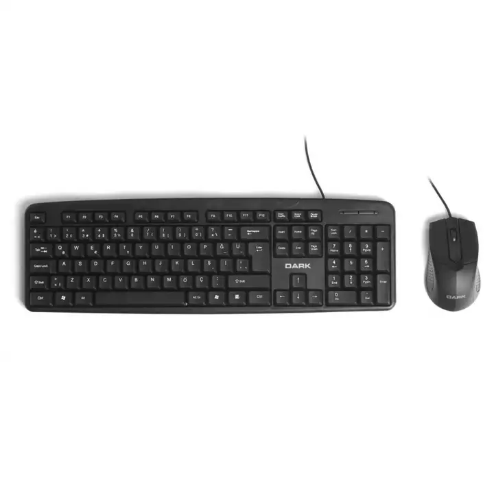 Dark DK-AC-KM1030 Türkçe Q Kablolu Ofis Klavye &amp; Mouse Set