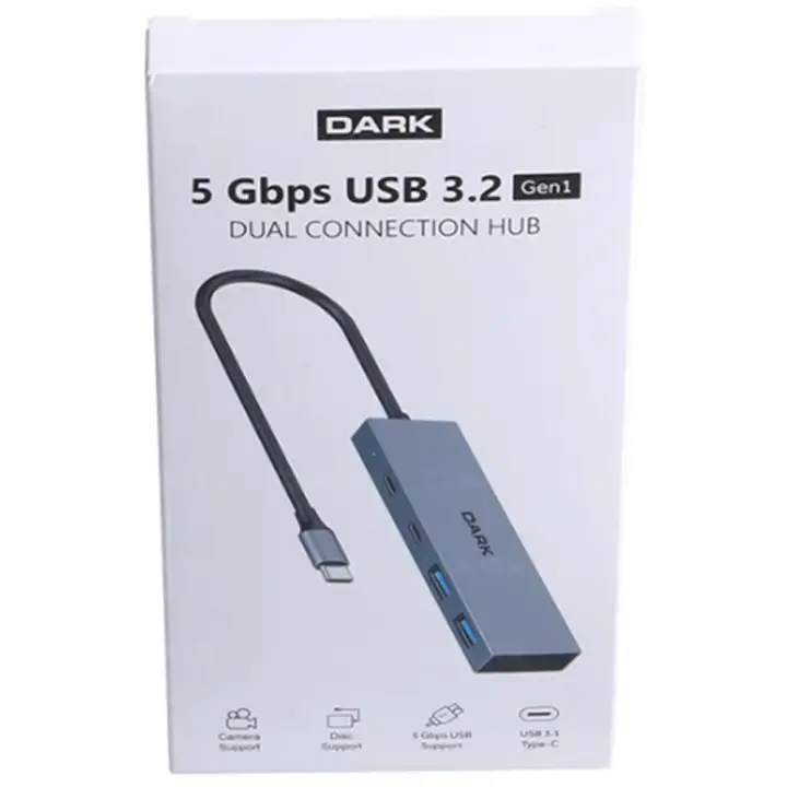 Dark DK-AC-USB312C 4 Port USB Type-C HUB 2X USB3.0 Type-A &amp; 2X USB3.1 Type -C