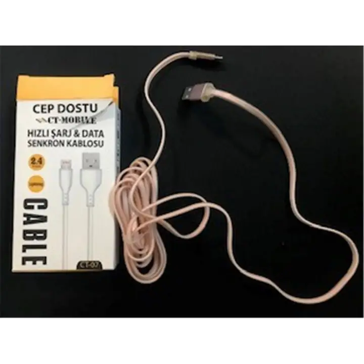 Dataline Ct-07 2.4a Lightning Data Kablosu Hızlı Şarj 1,5mt
