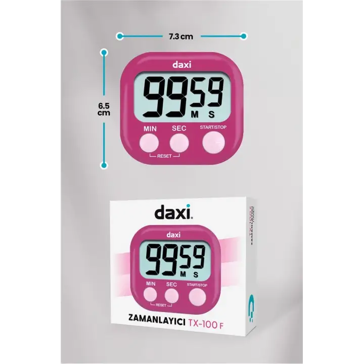 Daxi TX-100 Fuşya Kronometre