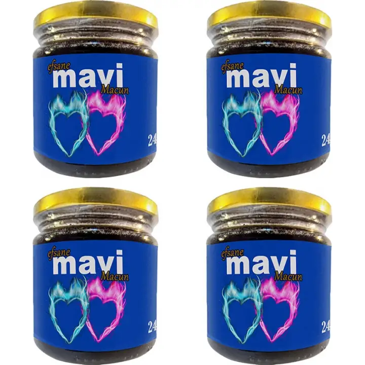 EFSANEVİ MAVİ MACUN 4 KAVANOZ 240 GR BAY&amp;BAYAN ÇİFTLERE ÖZEL MACUN