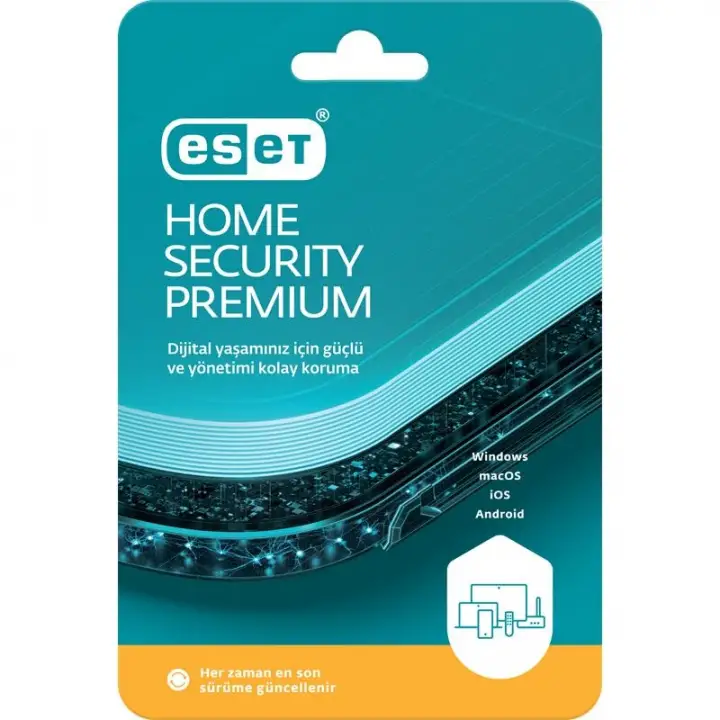 ESET HOME SECURITY PREMIUM 3 KULLANICI 1 YIL KUTU
