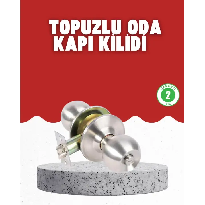 Estetik Güvenli Topuzlu Kapı Kilidi