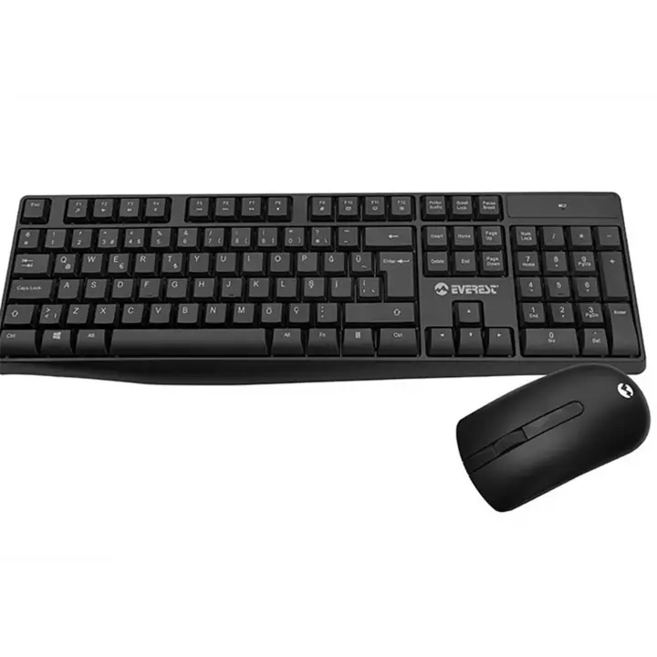 Everest KM-7500 Siyah Kablosuz Q Multimedia Klavye + Mouse Set