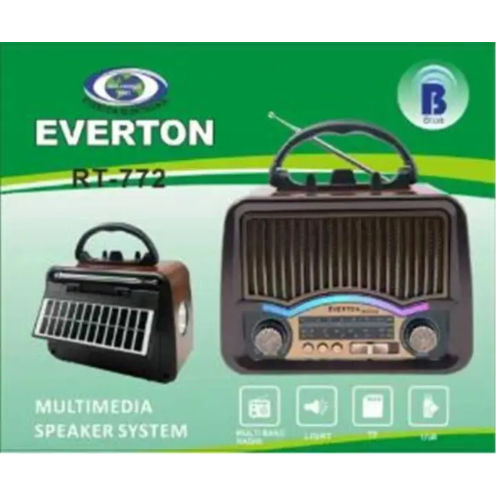 Everton RT-772 Bluetooth Usb-Micro Sd Nostaljik Radyo