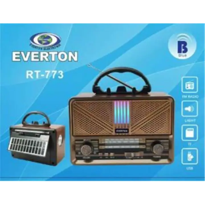 Everton RT-773 Bluetooth Usb-Micro Sd Solarlı Nostaljik Radyo